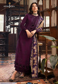 Purple Embroidered Lawn 3Pcs Set for Women