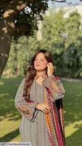 Printed Lawn Shirt & Dupatta Set for Women
