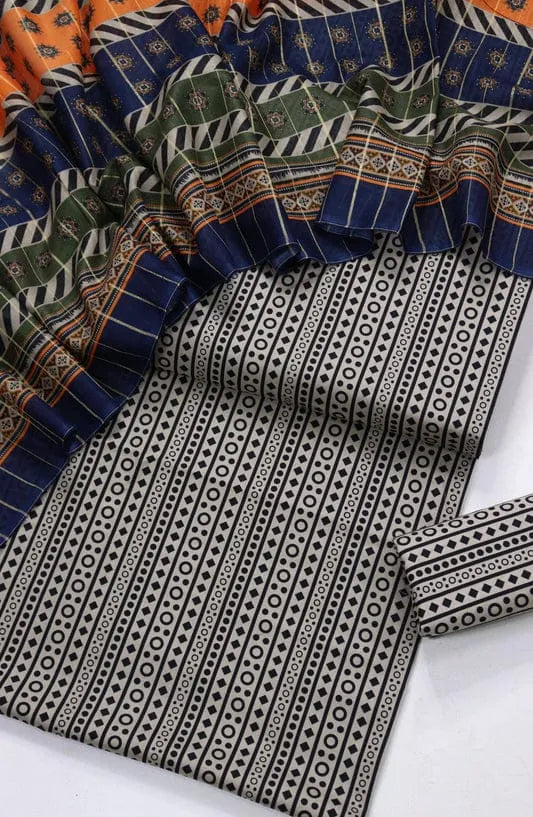 Printed Lawn Shirt & Dupatta Set for Women