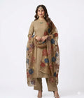 Organza Pani Sheesha Work Suit with Dupatta