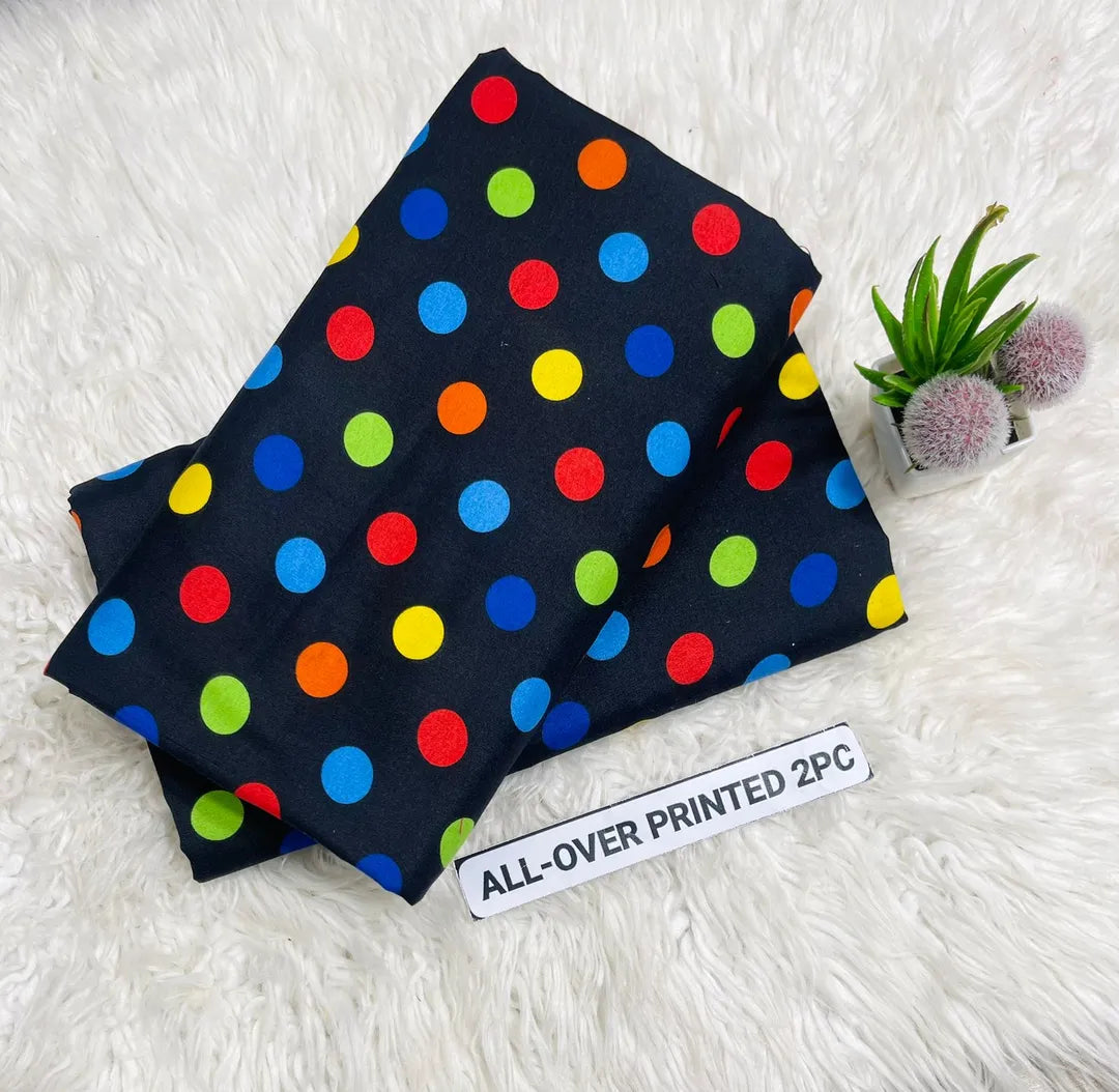 Polo Printed 2Pcs Shirt Trouser Set Black