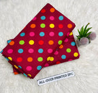Red Printed 2-Piece Polo Cotton Set