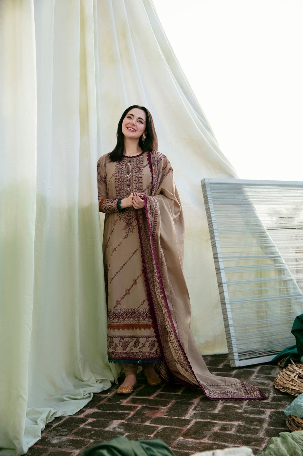 3 piece lawn suit Afsanah EMBROIDERY