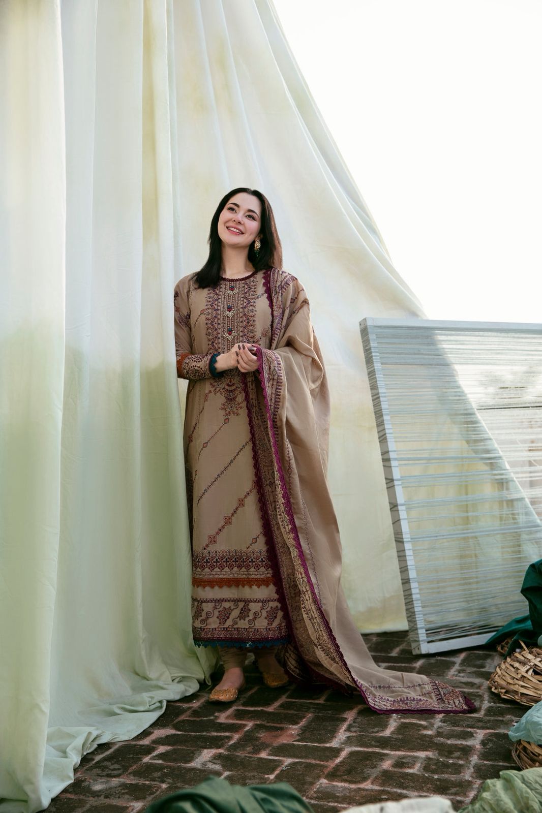 3 piece lawn suit Afsanah EMBROIDERY