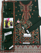 3 piece lawn suit Asim jofa Heavy Embroidered