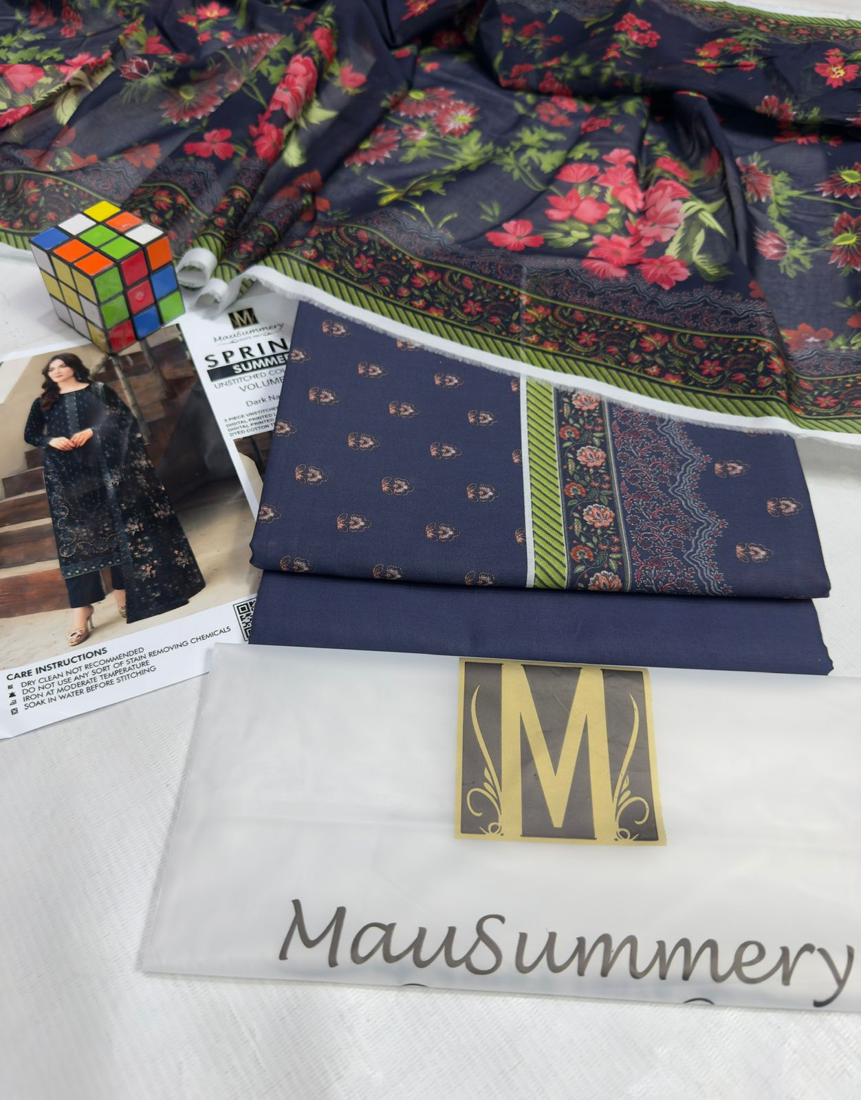 3 piece lawn suit Mausummery V6-3