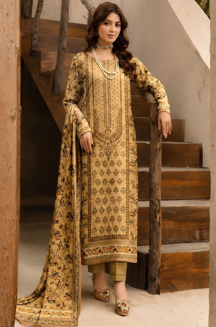 3 piece lawn suit Mausummery V6-4