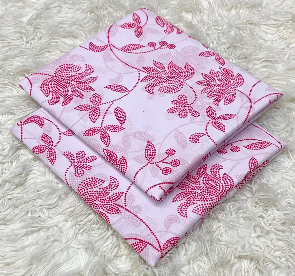 Pink Printed Lawn 2-Piece Shirt & Trouser Set