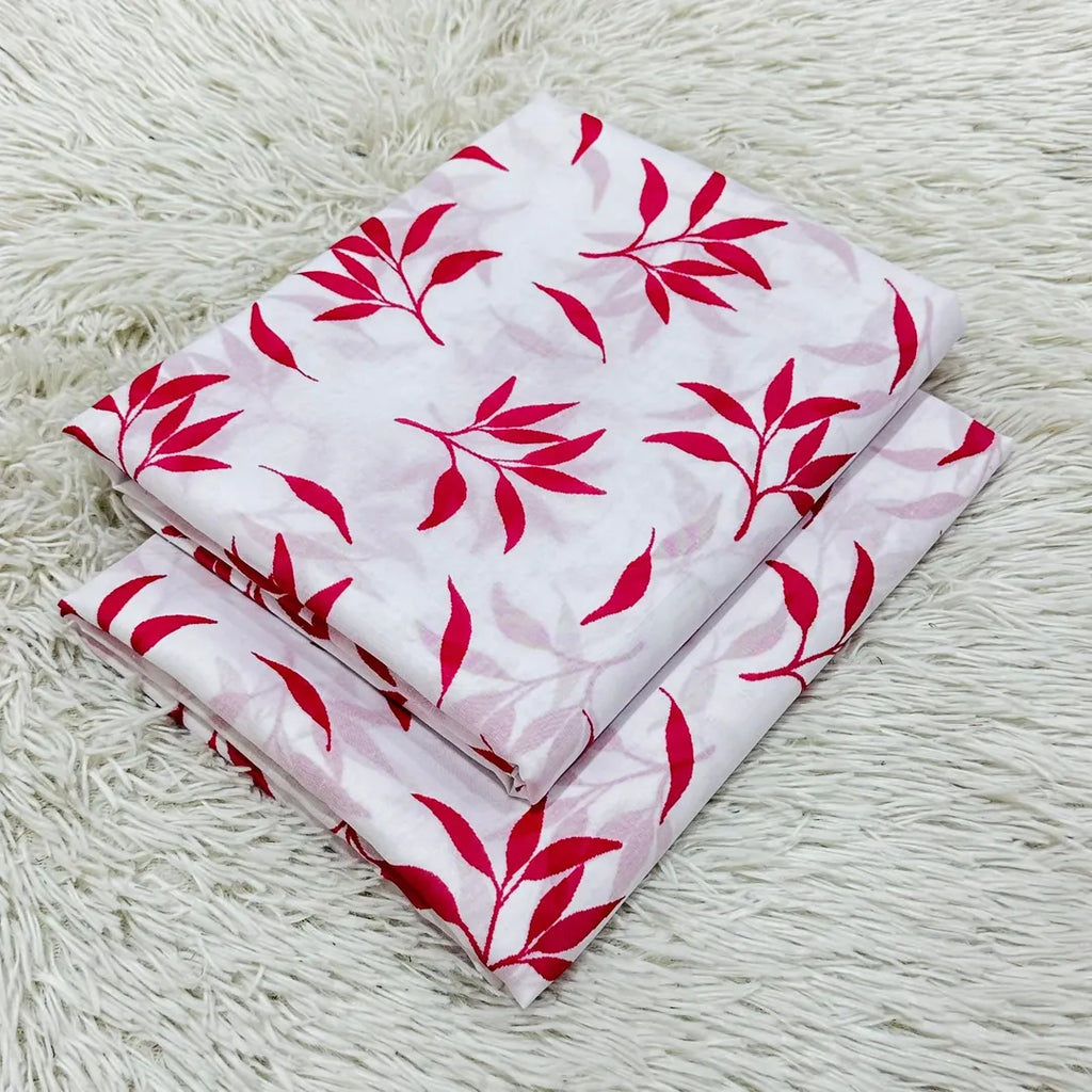 White Printed Lawn 2-Piece Shirt & Trouser Set