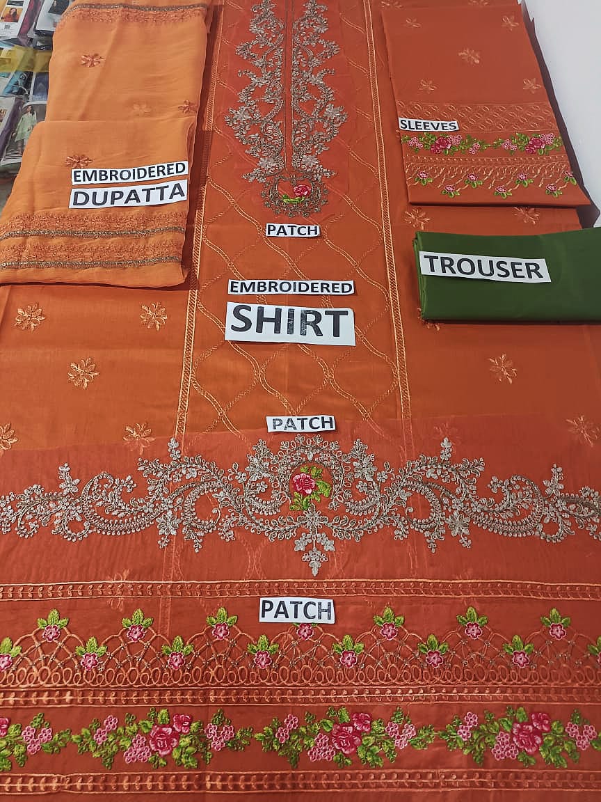 Maria B unstitched 3 piece embroidered summer suit
