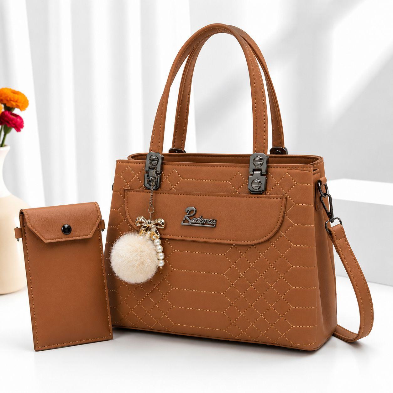 Medium Size Hand Bag With 3 Pocket