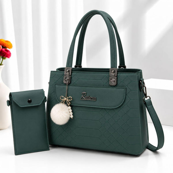 Medium Size Hand Bag With 3 Pocket