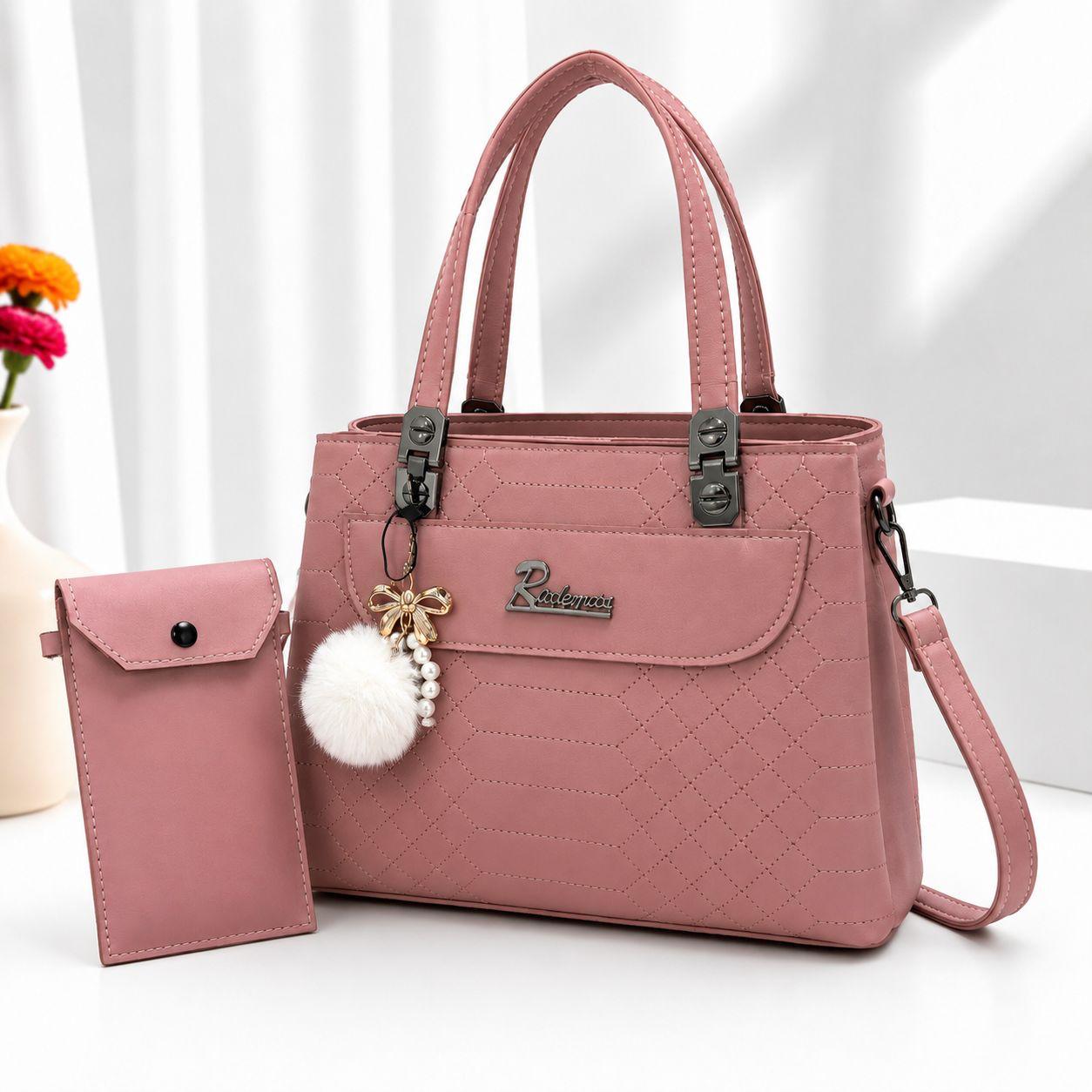 Medium Size Hand Bag With 3 Pocket