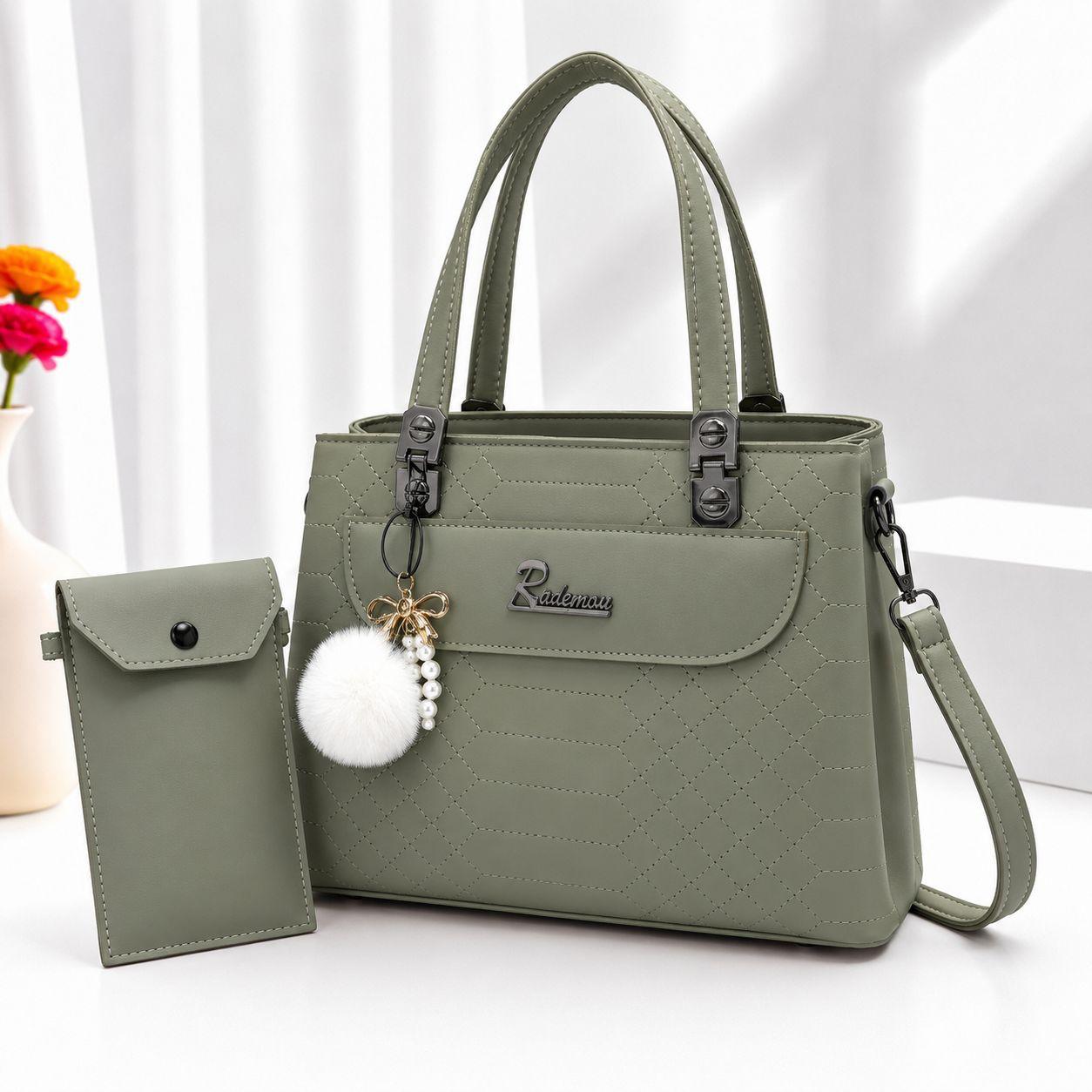 Medium Size Hand Bag With 3 Pocket