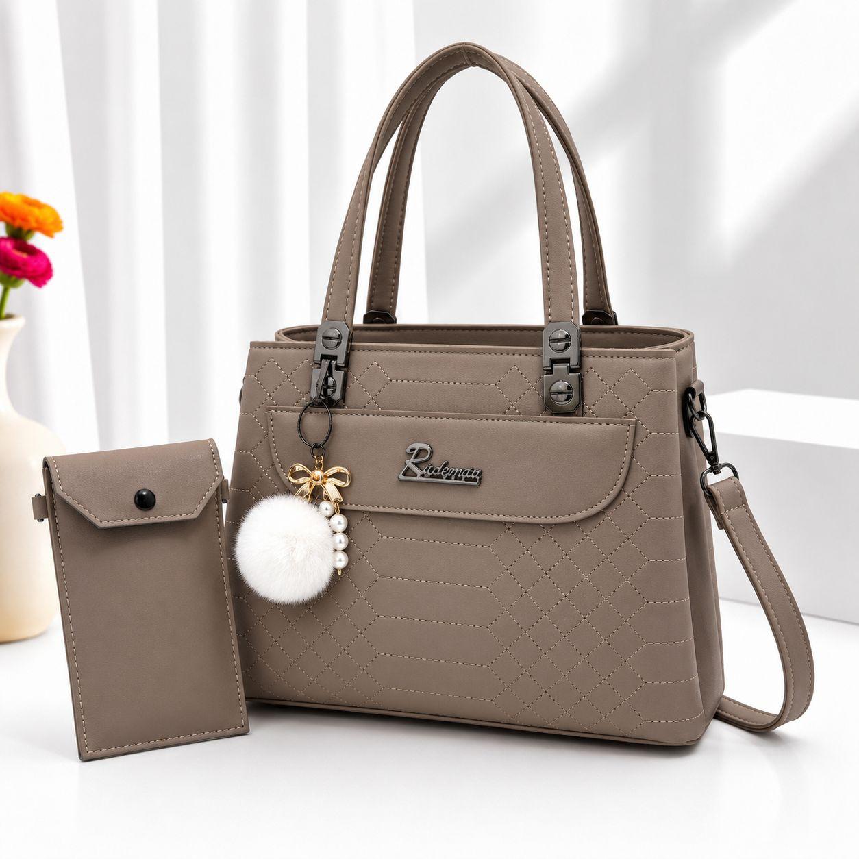 Medium Size Hand Bag With 3 Pocket