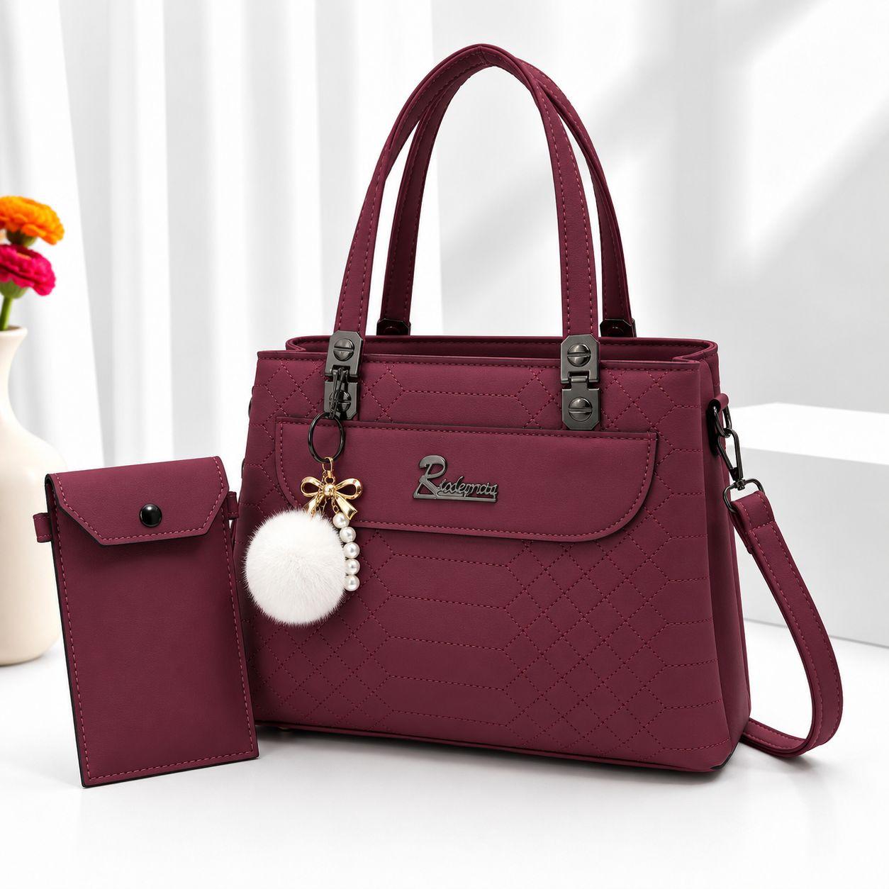 Medium Size Hand Bag With 3 Pocket